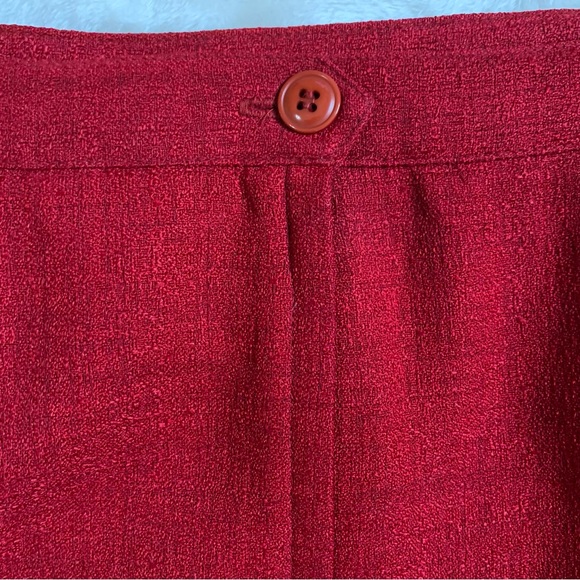 Cherry Red Petite Two-Piece 4 button Suit - Picture 5 of 8